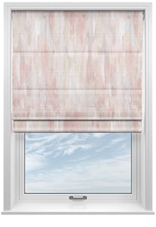 Waterfall, Innocence - Motorised Roman Blind